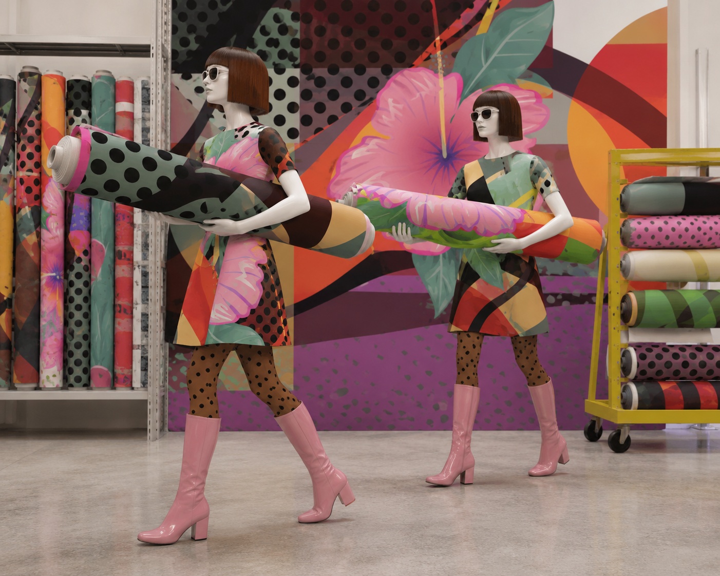 Mannequin in an art and fashion interior